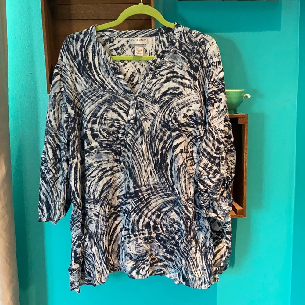 2x 22/24 Catherine’s blue and white blouse